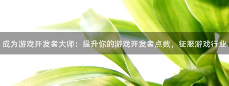 沐鸣277 77注册：成为游戏开发者大师：提升你的游戏开发者点数，征服游戏行业